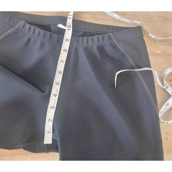 NOVARA Size Large Womens Leg‎ Zip Stretch Waist Drawstring Cycling Black Pants - Picture 8 of 10